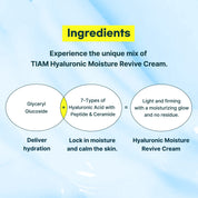 [TIAM] Hyaluronic Moisture Revive Cream 50ml