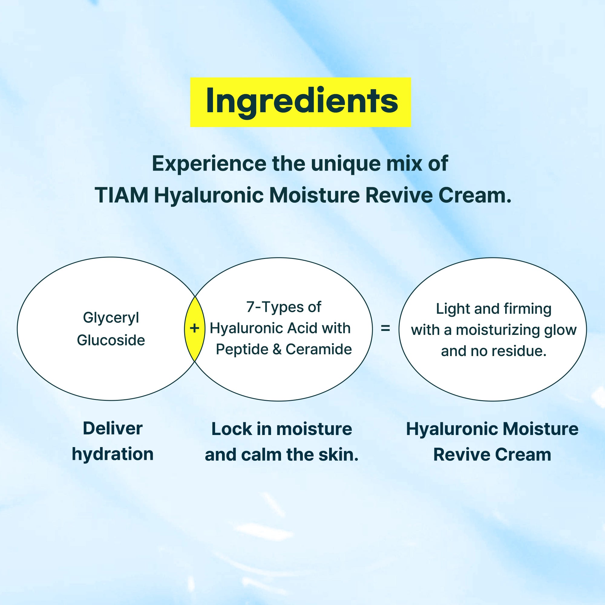 [TIAM] Hyaluronic Moisture Revive Cream 50ml