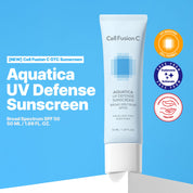 [Cell Fusion C] Aquatica UV Defense Sunscreen SPF50+/PA++++ 50ml